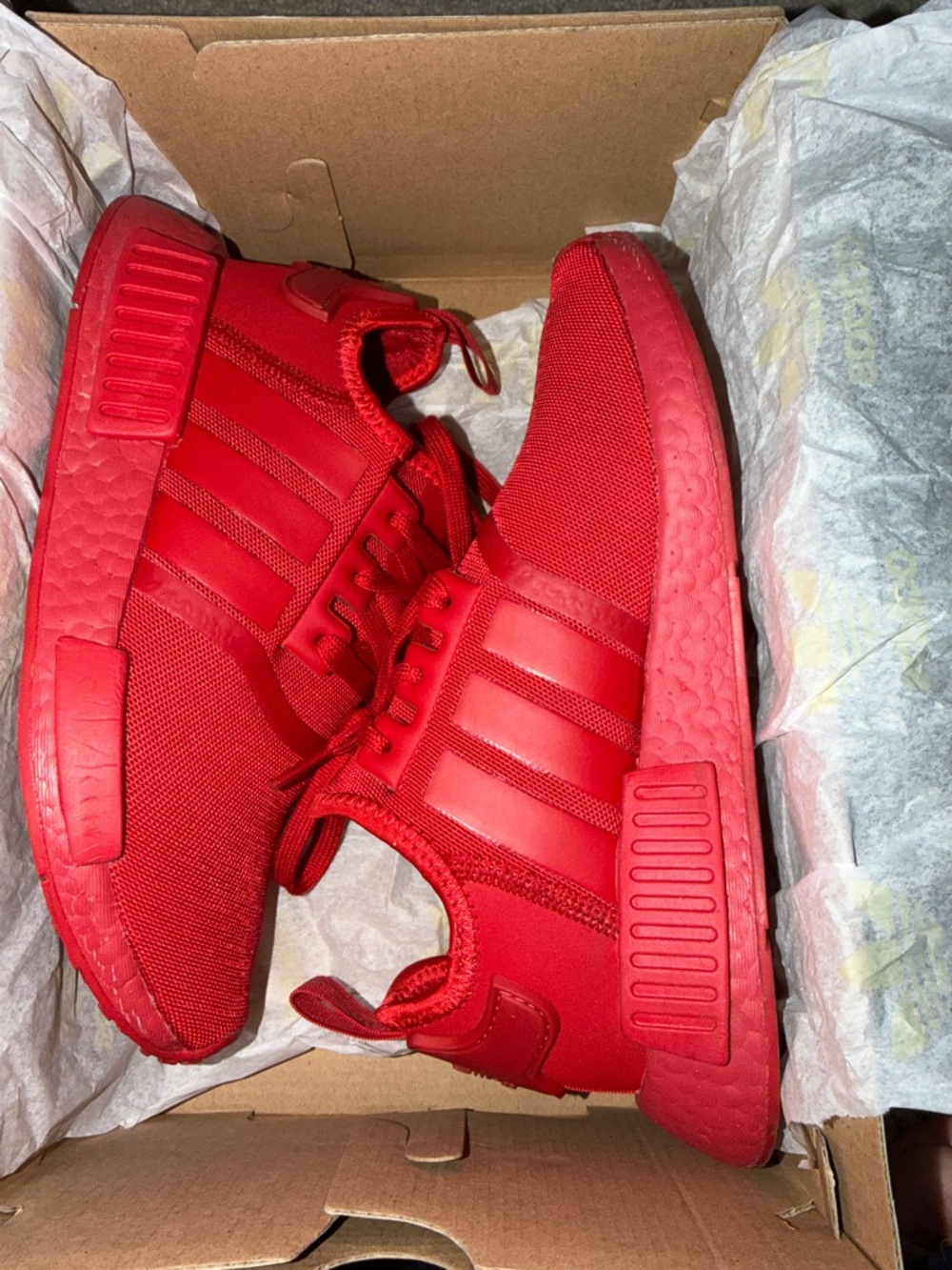 Adidas NMD R1 J Men's Shoes Red-Scarlet - Picture 3 of 7